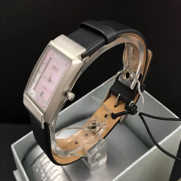 NWT Ladies Hamlin Ultra Thin Mother of Pearl Watch - Picture 6 of 7